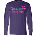 thumbnail image 3 of Inktastic Little Miss Sassy Pants, Hearts - Pink Blue Long Sleeve T-Shirt, 3 of 5