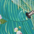 thumbnail image 4 of Coolnut Tropical Floral Dragonflies Bathroom Waterproof Shower Curtain Set Bathtub Curtain with 12 Hooks for Bathroom Decor,Hotel,Room,60x72Inch, 4 of 6