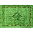 thumbnail image 1 of Ahgly Company Indoor Rectangle Medallion Green Traditional Area Rugs, 3' x 5', 1 of 1