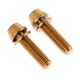 thumbnail image 4 of Paquete de 2 Pernos de Cabeza Cónica para Bicicleta de Aleación de Premium Arandela de Tornillo M5x16 M5x18 M5x20mm Multiusos M5x16 oro Soledad, 4 of 7