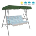 thumbnail image 1 of 7 Colors 3 Size 3 Seater Size Outdoor Garden Patio Swing Sunshade Cover, 1 of 11