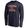 thumbnail image 2 of Men's Navy Chicago Bears Victory Arch Long Sleeve T-Shirt, 2 of 3