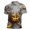 7#Q Gray, variant on Halloween Multi Color Jack O Lantern Breathable Cotton Like Men Short Sleeve Polo Shirt Retro Crack Bat Print Button Lapel Polo Top Daily Golf Holiday Dinner Outdoor Men Polo Blouse Black M
