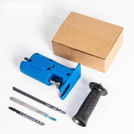 

Reciprocating Saw Jig Saw Attachment for Electric Drill 3 Reciprocating Saw Blades with Adapter for Power Drill