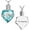 Customized, variant on Crystal Urn Necklace Heart Memorial Keepsake Pendant Ash Holder Cremation Jewelry for Ashes