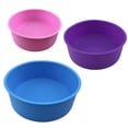 thumbnail image 2 of Molde de silicona para hornear pasteles, bandeja redonda para hornear pasteles de varios tamaños, bandeja redonda de silicona para hornear pasteles sin BPA, 2 of 7