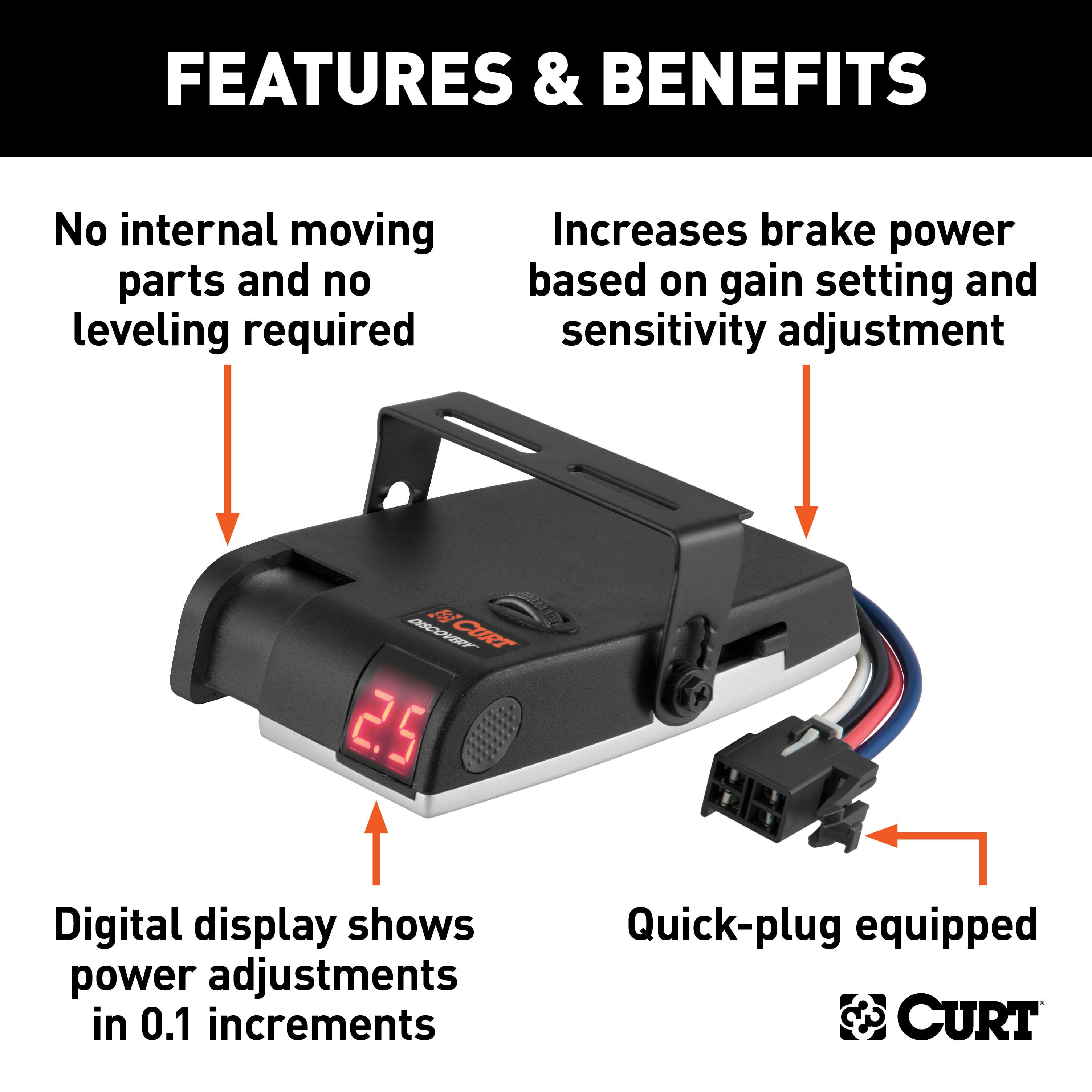 CURT Time Activated Universal Trailer Brake Control