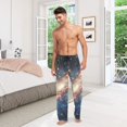 thumbnail image 7 of joogoo Men's Pajama Pants Shiney Glittering Galaxy Cotton Long Sleepwear Lounge Pants L, 7 of 7