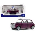 thumbnail image 1 of 1997 Mini Cooper 1.3i Sport Purple con Check Top 1/18 Modelo de coche a presión por Solido Solido S1800606, 1 of 1