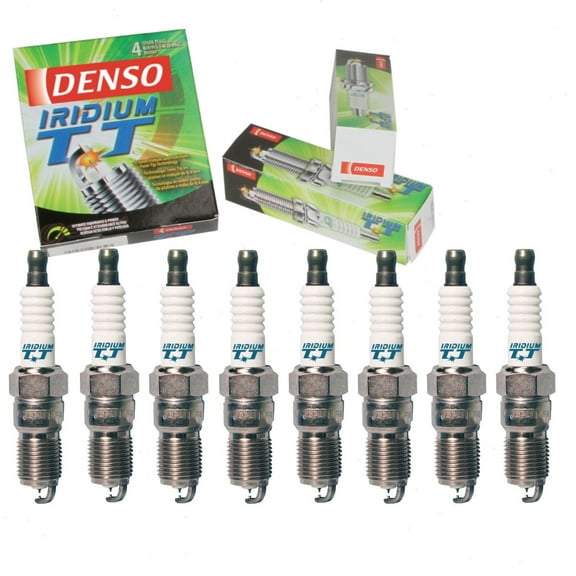 8 pc DENSO Iridium TT Spark Plugs compatible with Chevrolet Suburban 1500 5.3L 6.0L V8 2000-2014