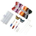 Embroidery Thread Kit Colorful DIY Cross Stitch Floss Kit with Needles