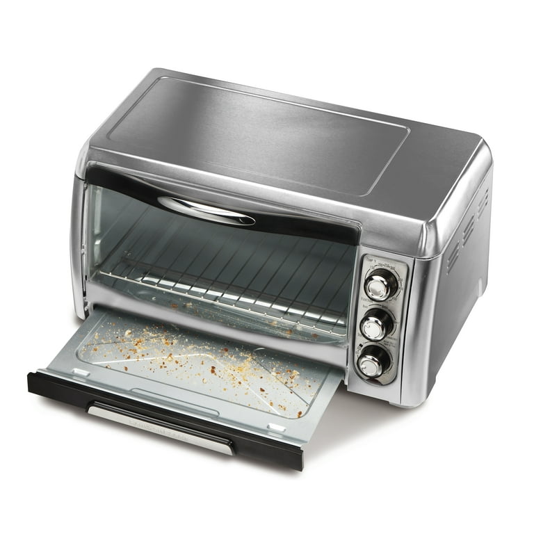 Hamilton Beach Easy Reach Countertop Pizza Baking Toaster Oven Stainless Steel 31333 Walmart