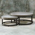 thumbnail image 5 of Uttermost Aiyara 2-Piece Coastal Wood Nesting Table Set in Gray and Black, 5 of 10