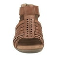 Earth Origins Women's Brown Leather Bevvy Casual Sandals