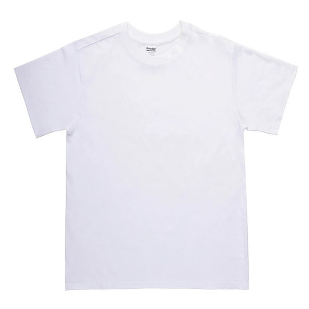 Dailywear Youth Boys Cotton Short Sleeve Round Neck Plain T Shirts White Small Walmart Com Walmart Com