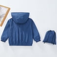 thumbnail image 4 of Maqroz Toddler Outerwear Ultra Lightweight Packable Hooded Jacket Kids Summer Sun Protection Windbreaker Crinkle Nylon Shell Youth Travel Pocket Pouch Active Coat Size 3-12 Years, 4 of 8
