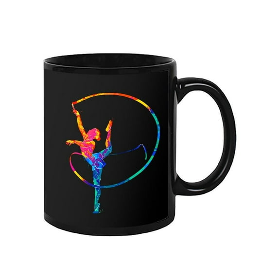 Colorful Gymnast With Ribbon Mug Unisex's -Image by Shutterstock