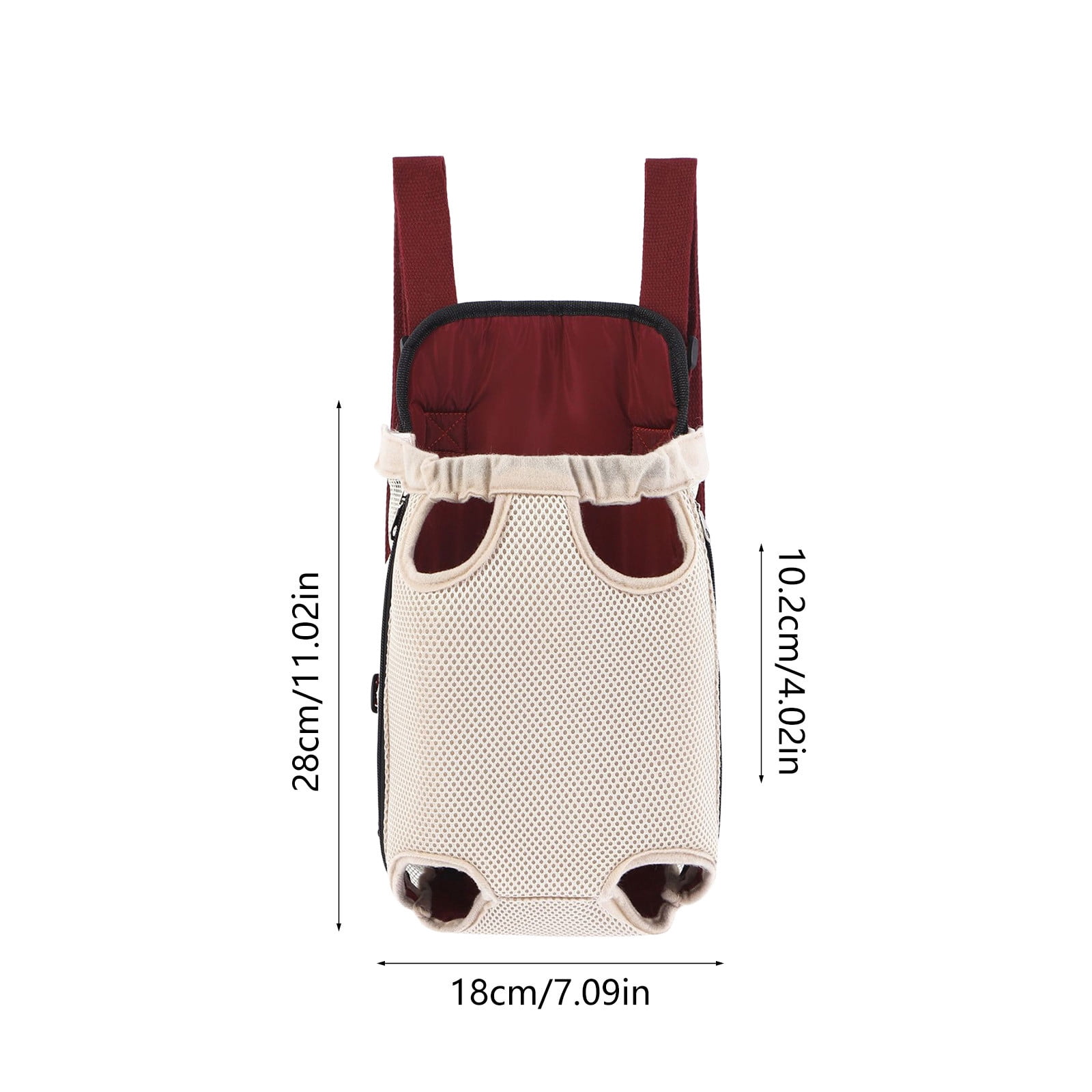 Lunxisen 1 Pcs Breathable Pet Backpack Carrier Mesh Ventilation Outdoor Travel Hiking Portable Dog Cat Carrier Bag(M)
