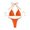 Orange, variant on Daznico Women's High Waisted Bikini Sets Two Piece Swimsuit Knot Bathing Suit,XS