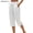 White, variant on Nymphenshire Womens Capri Pants 7/8 Length Linen Button Elastic Waist Casual Cropped Pants Loose Fit Summer Beach Comfortable Bottoms White