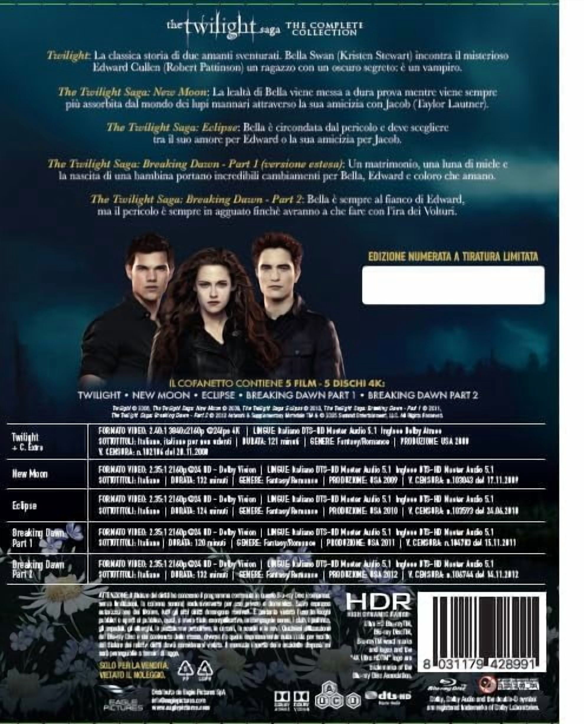 Twilight Saga - Prestige Edition (4K Ultra HD), Eagle, Horror