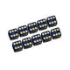 thumbnail image 2 of Paquete de 10 dados de seis caras, juguetes de barra opacos D6 de 16 mm para juegos de mesa de rol y matemáticas. Negro, 2 of 6