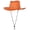 Orange, variant on Classical Hat Wide Brimmed Western Ranchers Hat for Holiday Multicolored Hat with Stitching Outdoor Casual Wear