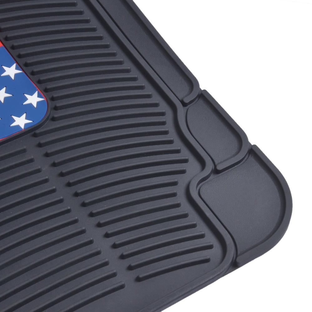 BDK Classic Wonder Woman Superhero Car Floor Mats, Officailly Licensed Warner Bros DC Comics, All Weather Interior Auto Protection, Heavy Duty Rubber Liners for Car Truck Van SUV