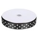 thumbnail image 5 of Cinta de satén Bling Bling con estampado de lunares 100 yardas 2,5 cm color negro, 5 of 12