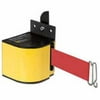 Lavi Industries 50-3017YL-18-RD Fixed Mount Safety Barricade, Retractable Belt Extension - 18 Ft. Red