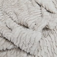 thumbnail image 6 of Home Soft Things Colleen Air Brushed Faux Fur Throw Blanket Luxury Soft Cozy Fluffy Throw - Beige - 60" x 70", 6 of 7