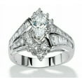 thumbnail image 1 of Women Stainless Steel Engagement Wedding Ring, 1 of 2