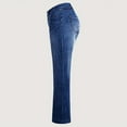 thumbnail image 5 of Women's Loose Straight Jeans High Fashion Women Ladies Denim Boot Cut Pants for Women High Waist Pants Size 12 Women's Elastic Waist Pants Women Jean Stretch 18 Tall Womens Women Wide Pants High Waist, 5 of 7