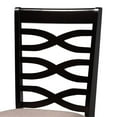 thumbnail image 5 of Bowery Hill Sand Fabric Dark Brown Finished Wood 7-Piece Dining Set, 5 of 9