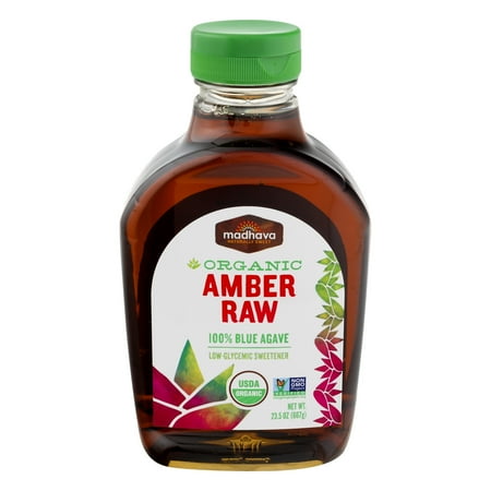 Madhava Organic Amber Raw 100% Blue Agave 23.5 oz.