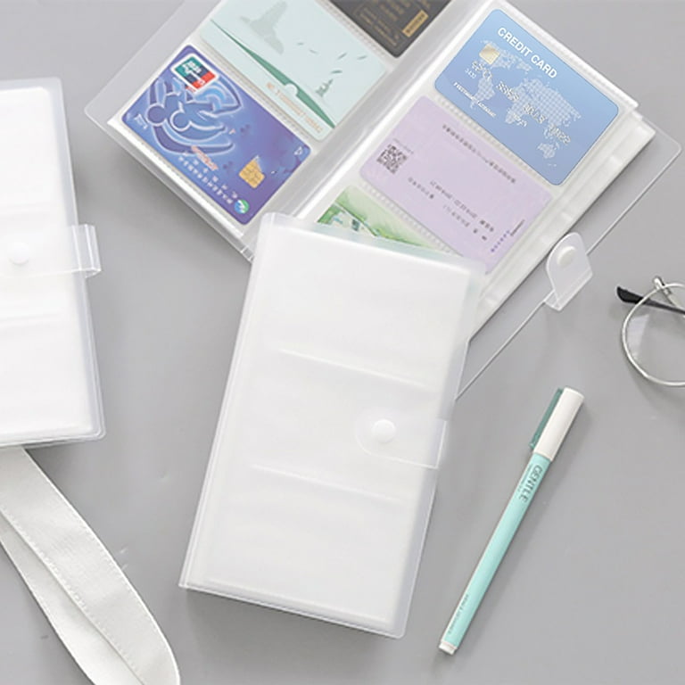 1 Pcs PP Professional Business Card Holder Organizer Book,Portable Business Card  Binder- 120 Card Capacity Premium PP Folder with hard Cover, Name Card  Credit Cards Binder for Men/Women(Clear) - Walmart.com