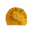 thumbnail image 2 of Dragonus Newborn Baby Infant Turban Hat Head Wrap Beanie Hat Cotton Floral Print Elastic, 2 of 4