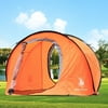 Camping Hiking Easy Setup Outdoor Pop Up Tent Orange