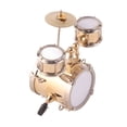 thumbnail image 4 of Mini Drum Set, Brass Mini Instruments Toy Drum with Box for Ornament, 4 of 7