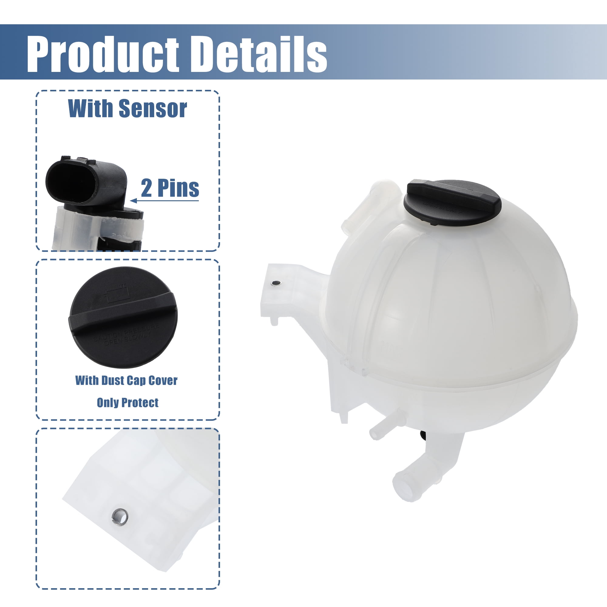 Aluminum Coolant Expansion Tank Coolant Expansion Tank With Cap ...