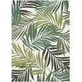 thumbnail image 2 of Stunning Transitional 5' x 7' Cream and Green Polypropylene Outdoor Area Rug, 2 of 7