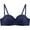 Dark Blue, variant on Summer Sports Bras for Women Solid Color Women's Daily Adjustable Underwear Gathered Thin Bra No Underwire 34-42
