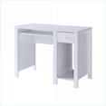 thumbnail image 2 of Desks 39”W Compact Student Desk with Hutch, Keyboard Drawer & Storage Drawer White | Particle Board+MDF, 2 of 5