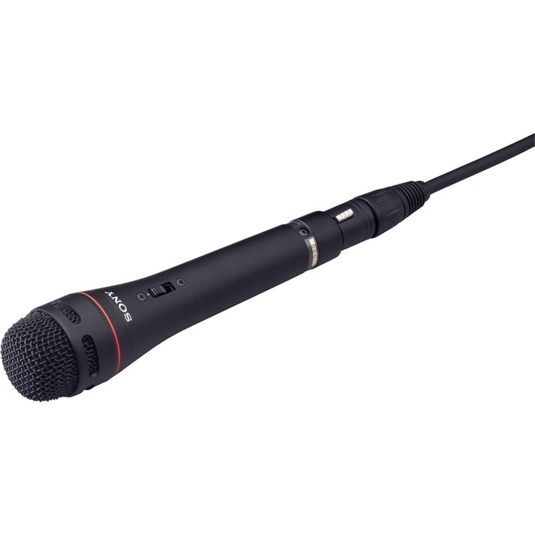 Sony F-720 Handheld Unidirectional Dynamic Microphone | Durable Metal Build, Focused Vocal Pickup & Low-Handling Noise | Ideal for Presentations & Live Events + XLR + Cable Ties + More