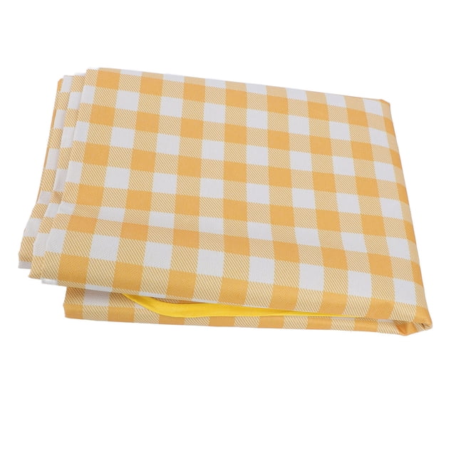 Picnic Blanket Beach Blankets, Portable Camping Blankets, Outdoor Blanket for Beach Camping Hiking Travel Yellow Plaid
