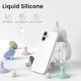 thumbnail image 3 of YCAN-Compatible with iPhone 17 Case,Slim Liquid Silicone 3 Layers Soft Gel Rubber Shockproof Protective Phone Case for iPhone 17 6.3" with Anti-Scratch Microfiber Lining-White, 3 of 4