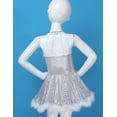 thumbnail image 4 of Doomiva Kids Girls Snowman Xmas Dress-up Sequins Halter Tutu Dance Dress White 16, 4 of 7