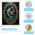 thumbnail image 3 of Diamond Art Kit for Adults, Koi Fish Ornate Frame Water Garden Diamond Painting for Adults Beginners, 5D DIY Diamond Art Painting Kits, Colorful Diamond Painting Craft for Home Decor 12x16, 3 of 7