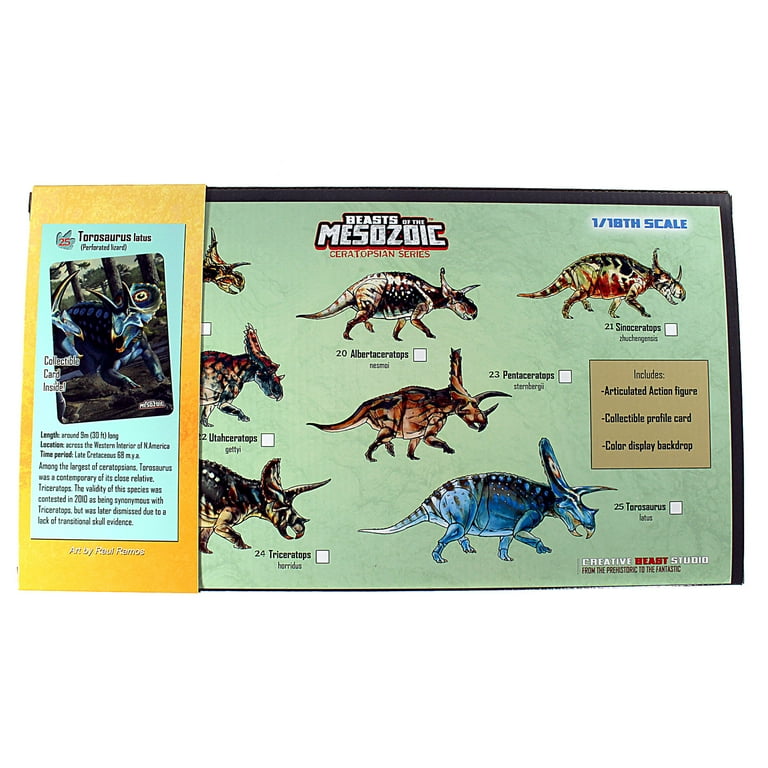 Beasts Of The Mesozoic: Torosaurus Latus - 1/18th Scale Dinosaur