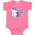 thumbnail image 3 of Inktastic Happy 4th of July with Unicorn Boys or Girls Baby Bodysuit, 3 of 5